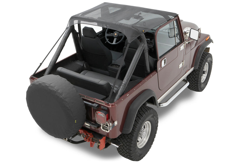 Bestop 52508-11 Traditional Bikini(R) Top for Jeep for Select Jeep CJ7, Jeep Scrambler, Jeep Wrangler