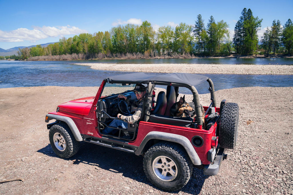 Bestop 52531-11 Header Extended Safari Style Bikini(R) Top for Select Jeep Wrangler