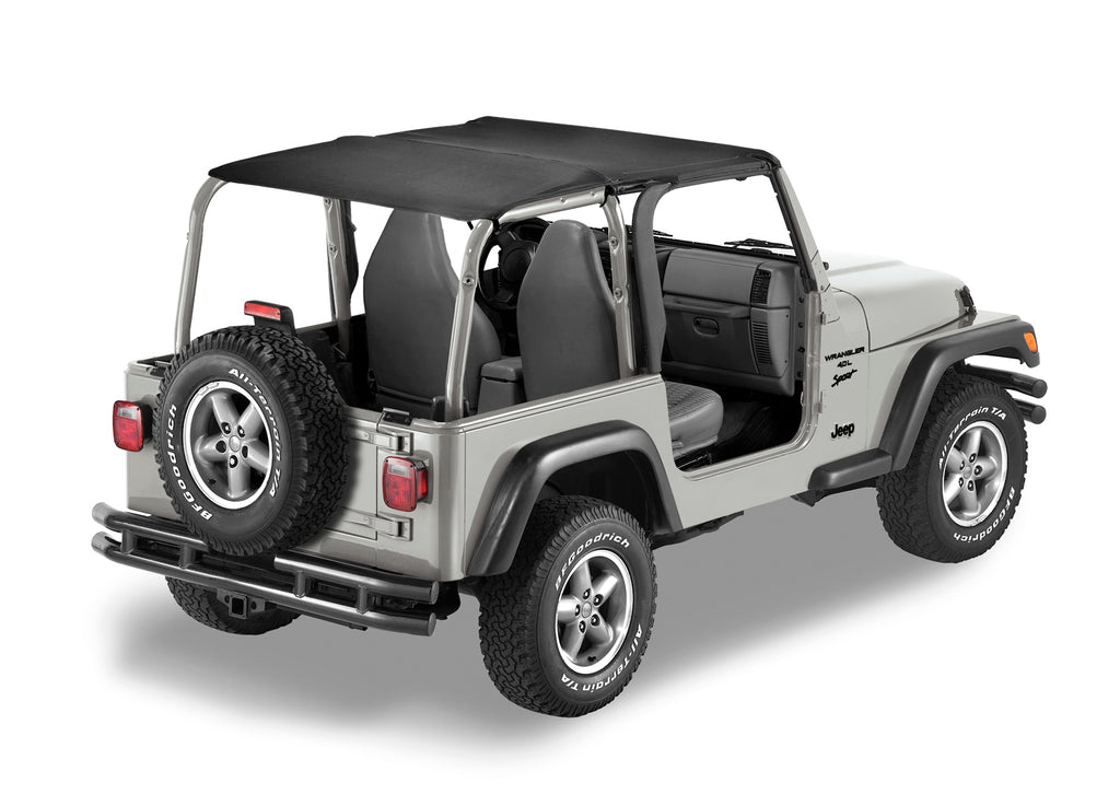 Bestop 52531-15 Header Extended Safari Style Bikini(R) Top for Select Jeep Wrangler