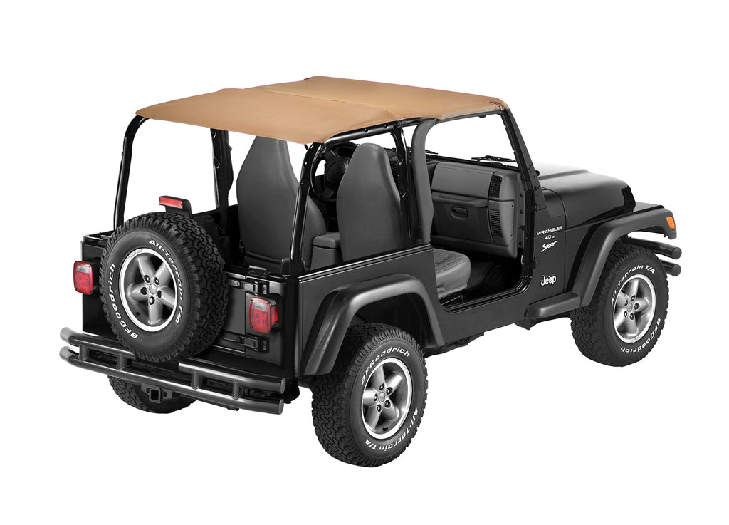 Bestop 52531-37 Header Extended Safari Style Bikini(R) Top for Select Jeep Wrangler