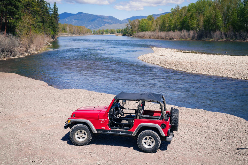 Bestop 52531-37 Header Extended Safari Style Bikini(R) Top for Select Jeep Wrangler