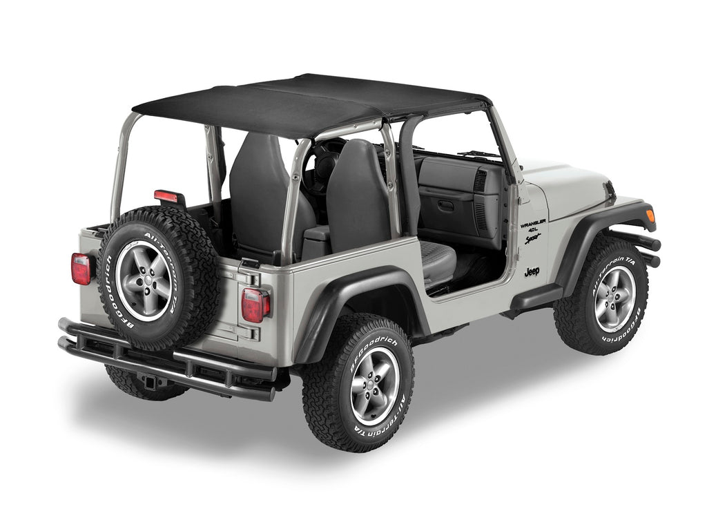 Bestop 52532-35 Header Extended Safari Style Bikini(R) Top for Select Jeep Wrangler