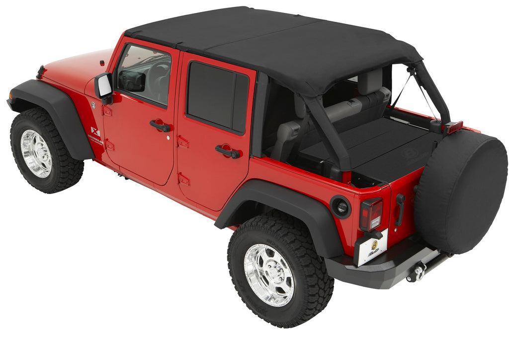 Bestop 52581-35 Header Extended Safari Style Bikini(R) Top for Select Jeep Wrangler