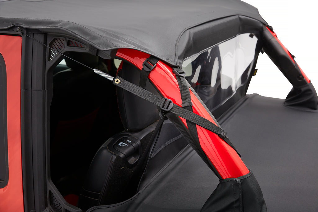 Bestop 52613-35 Header Extended Safari Cable Style Bikini(R) Top for Select Jeep Wrangler