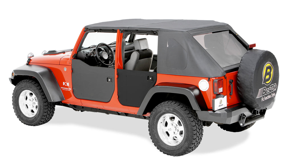 Bestop 53041-35 Lower Fabric Half Doors for Select Jeep Wrangler, Jeep Wrangler JK