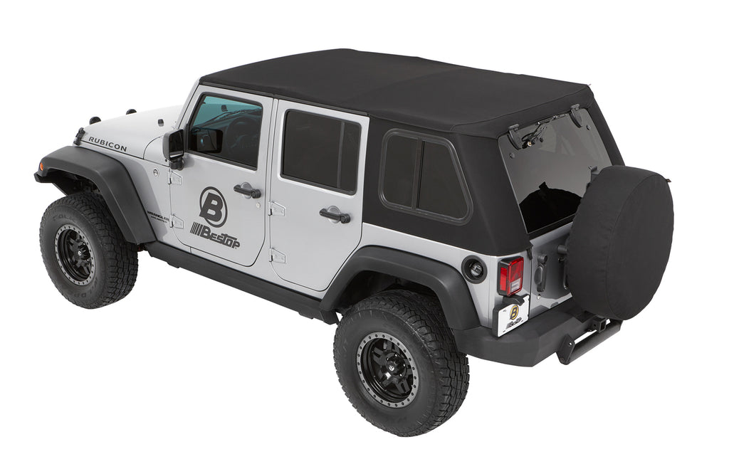 Bestop 54863-17 Trektop(R) Pro Hybrid Slantback Soft Top for Select Jeep Wrangler, Jeep Wrangler JK