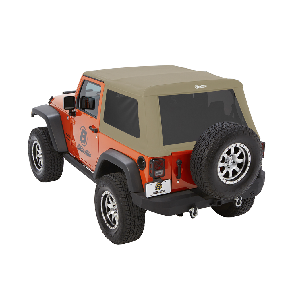 Bestop 54922-74 Trektop(R) Glide(TM) Slantback Soft Top for Select Jeep Wrangler, Jeep Wrangler JK