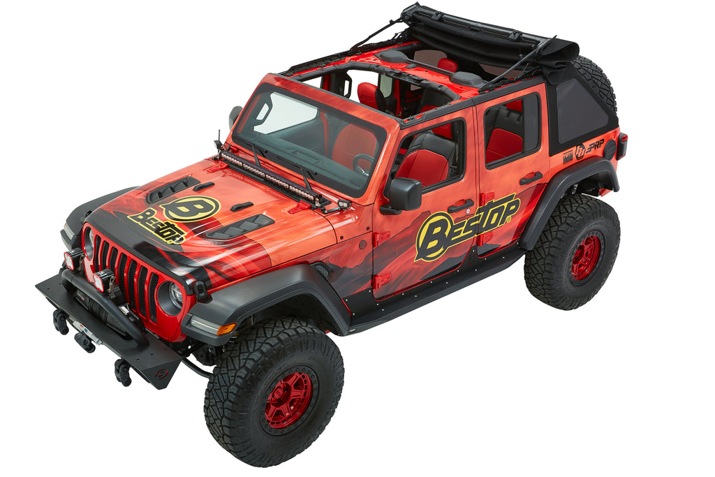Bestop 54925-17 Trektop(R) Ultra(TM) Slantback Soft Top for Select Jeep Wrangler