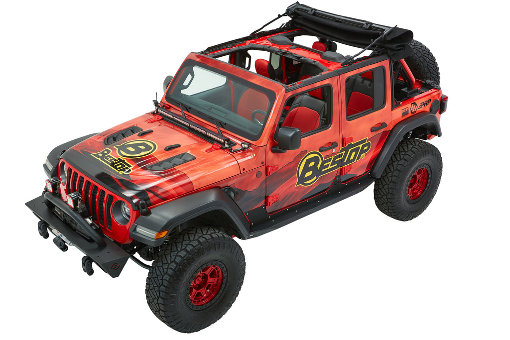 Bestop 54925-17 Trektop(R) Ultra(TM) Slantback Soft Top for Select Jeep Wrangler