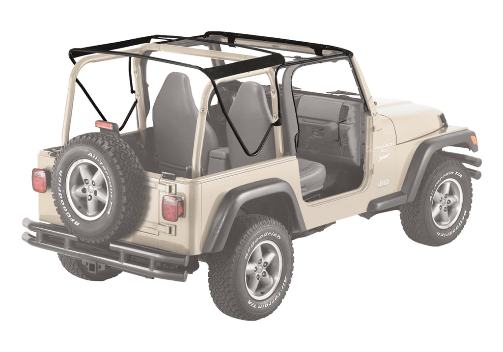 Bestop 55002-01 OE Style Replacement Bow & Frame Hardware Kit for Select Jeep Wrangler
