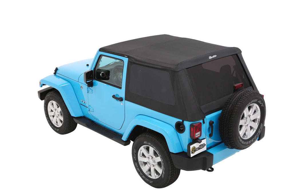 Bestop 56852-17 Trektop(R) Slantback Soft Top for Jeep for Select Jeep Wrangler, Jeep Wrangler JK