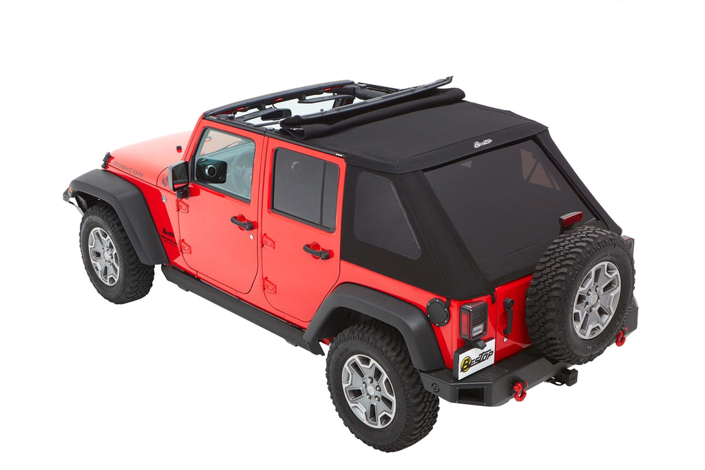 Bestop 56853-17 Trektop(R) Slantback Soft Top for Jeep for Select Jeep Wrangler, Jeep Wrangler JK