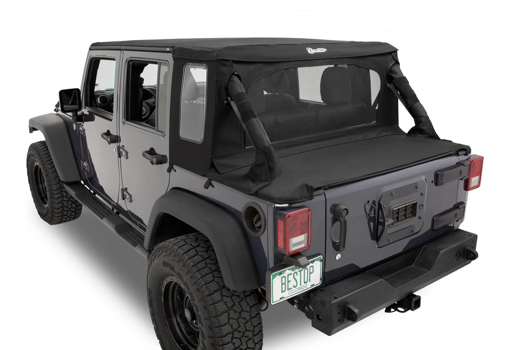 Bestop 80103-17 Halftop(TM) Soft Top Conversion Kit for Select Jeep Wrangler, Jeep Wrangler JK
