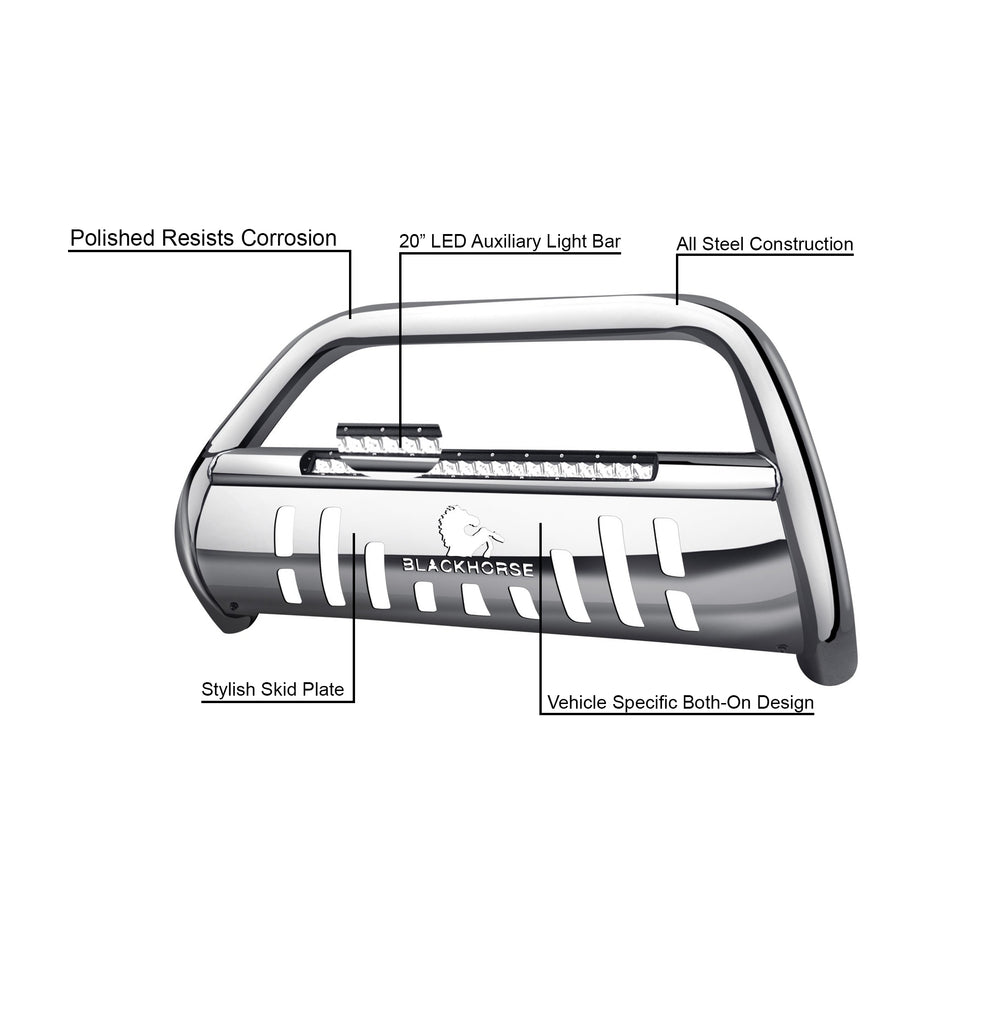 Black Horse Off Road BE-FOEXS Beacon Bull Bar for Select Ford Explorer Sport Trac