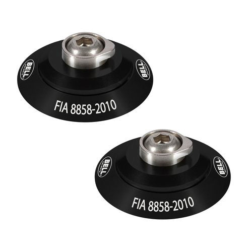 BELL HELMETS 2100002 HANS Clip Set Black FIA8-2010