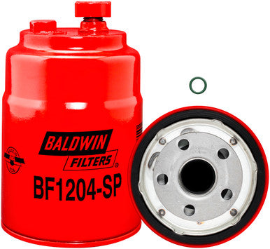 Baldwin BF1204-SP Sec. FWS Spin-on w/Drain, Sensor Port