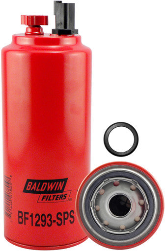 Baldwin BF1293-SPS FWS Spin-on w/Drain, Sensor Port and Reusable Sensor