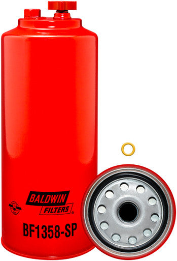 Baldwin BF1358-SP Fuel/Water Separator Spin-on with Drain and Sensor Port