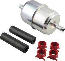 Load image into Gallery viewer, Baldwin BF833-K2 In-Line Fuel Filter with Clamps and Hoses