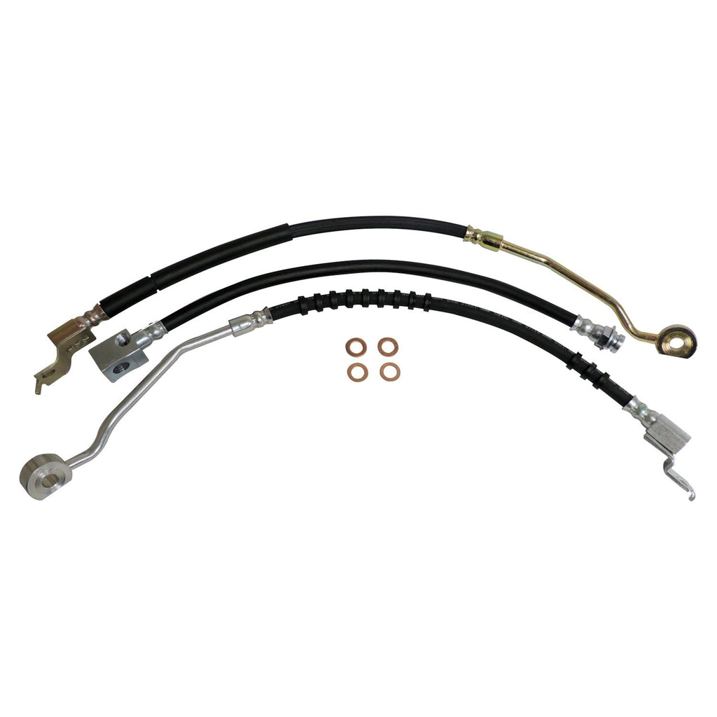 Crown Automotive Jeep Replacement BHK6 Brake Hose Kit for 1994-1995 Jeep YJ Wrangler, Incl. Left & Right Front & Rear for Select Jeep Wrangler