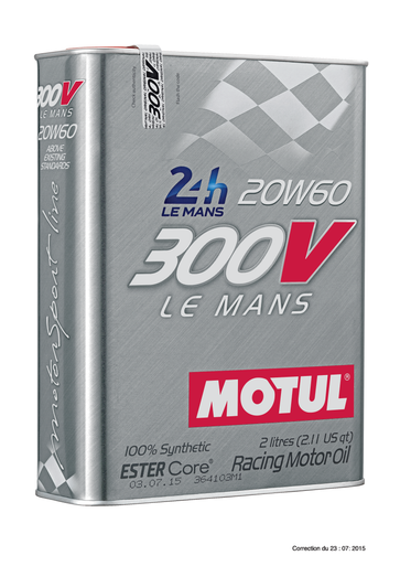 Motul 104245 300V Le Mans 20W60 Synthetic Racing Engine Oil - 2L