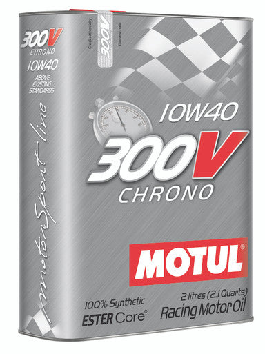 Motul 104243 300V Chrono 10W40 Synthetic Racing Engine Oil - 2L