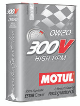 Load image into Gallery viewer, Motul 104239 300V High RPM 0W20 Synthetic Racing Engine Oil - 2L