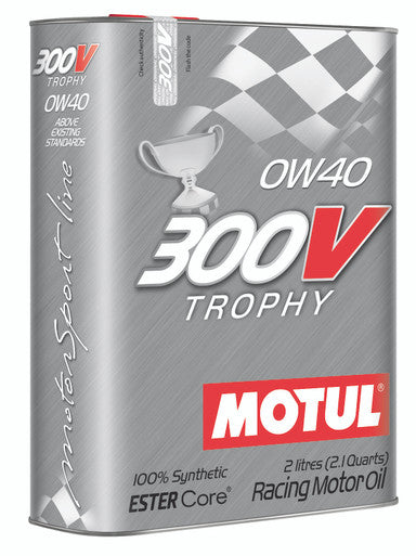 Motul 104240 300V Trophy 0W40 Synthetic Racing Engine Oil - 2L