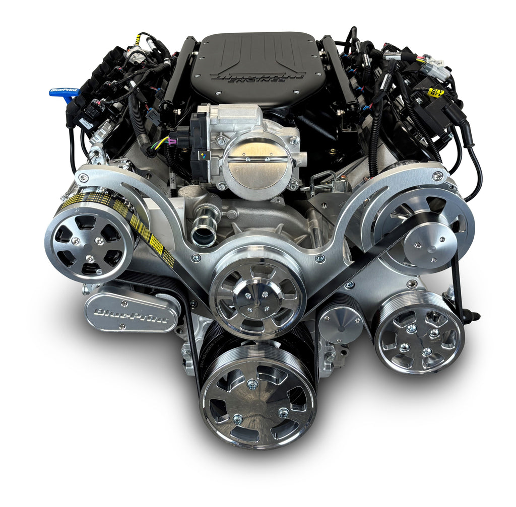 BluePrint Engines BLS3768KZF Standard Edition GM LS Compatible Builder Series - EFI - Natural Pulley Kit for Select Chevrolet B60, Chevrolet B7, Chevrolet Bel Air, Chevrolet Biscayne, Chevrolet Brookwood, Chevrolet C50, Chevrolet C60, Chevrolet C60