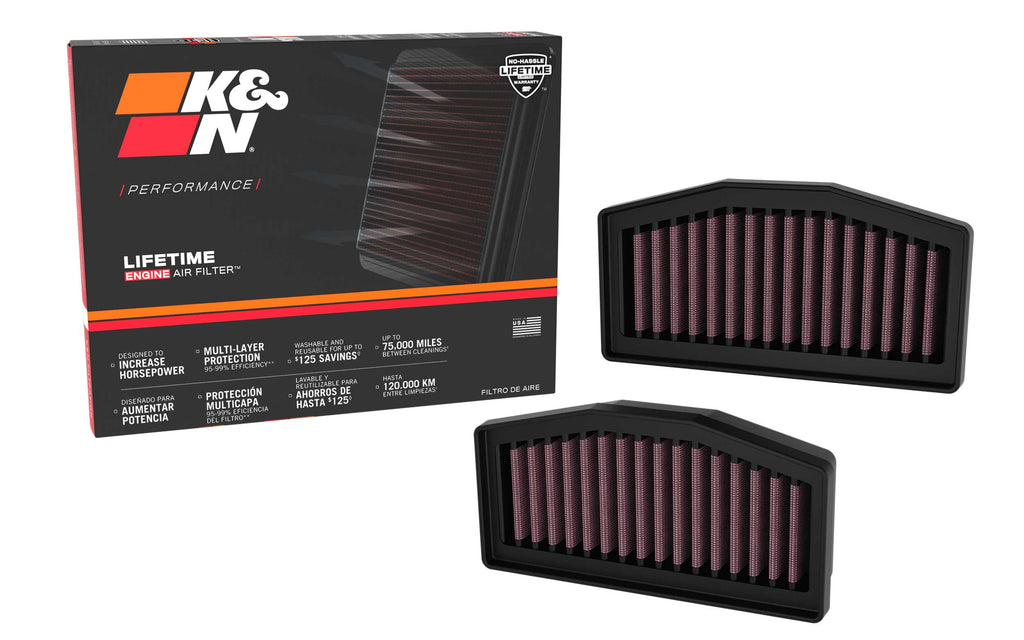 K&N BM-1324 Replacement Air Filter for Select BMW R1300GS, BMW R1300GS Adventure, BMW R1300GS Option 719 Tramuntana, BMW R1300GS Triple Black, BMW R1300GS Trophy, BMW R1300RT