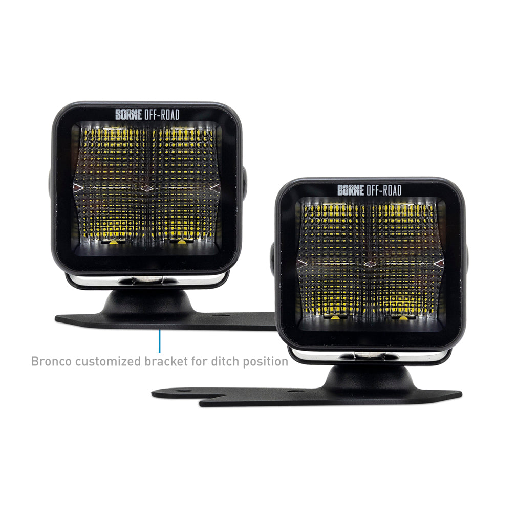 Mishimoto BNLT-BR-21-DT2FU Borne Off-Road BNLT-BR-21-DT2F for Select Ford Bronco