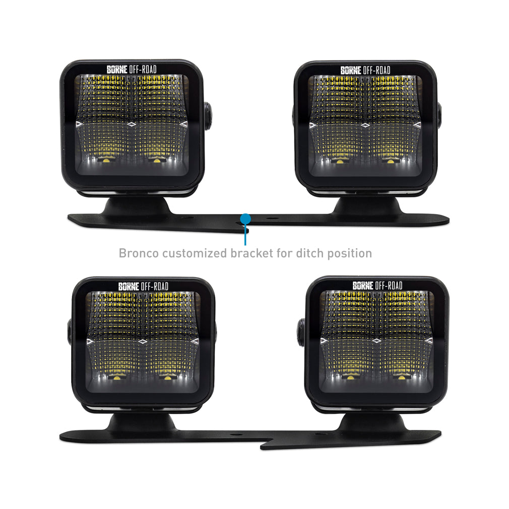 Mishimoto BNLT-BR-21-DT4F Borne Off-Road BNLT-BR-21-DT4 for Select Ford Bronco