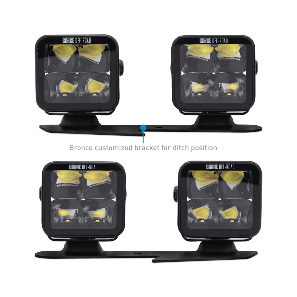 Mishimoto BNLT-BR-21-DT4SU Borne Off-Road BNLT-BR-21-DT4 for Select Ford Bronco
