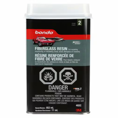 Bondo 402C Fibreglass Resin, 852 ml