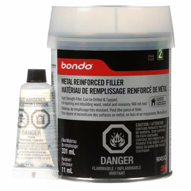 Bondo 90451C Metal Reinforced Filler, 331.22 mL