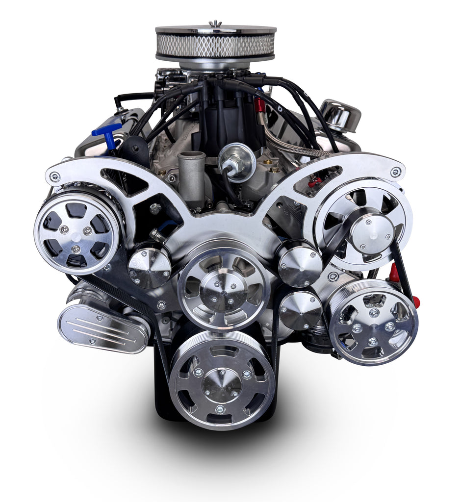 BluePrint Engines BP302CTCK 302CI Ford Small Block Compatible Deluxe Dressed -Carb -Polished Kit for Select Ford B-100, Ford B-150, Ford B-200, Ford B-200 Panel, Ford Bronco, Ford Cougar, Ford Country Sedan, Ford Country Squire, Ford Custom, Ford Custom