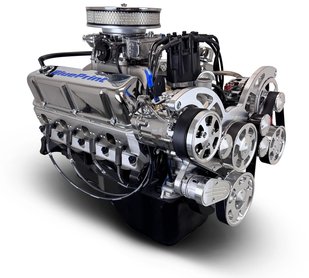 BluePrint Engines BP302CTCK 302CI Ford Small Block Compatible Deluxe Dressed -Carb -Polished Kit for Select Ford B-100, Ford B-150, Ford B-200, Ford B-200 Panel, Ford Bronco, Ford Cougar, Ford Country Sedan, Ford Country Squire, Ford Custom, Ford Custom