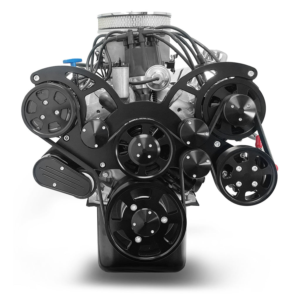 BluePrint Engines BP302CTFKB 302CI Ford Small Block Compatible Deluxe Dressed -EFI -Black Kit for Select Ford B-100, Ford B-150, Ford B-200, Ford B-200 Panel, Ford Bronco, Ford Cougar, Ford Country Sedan, Ford Country Squire, Ford Custom, Ford Custom