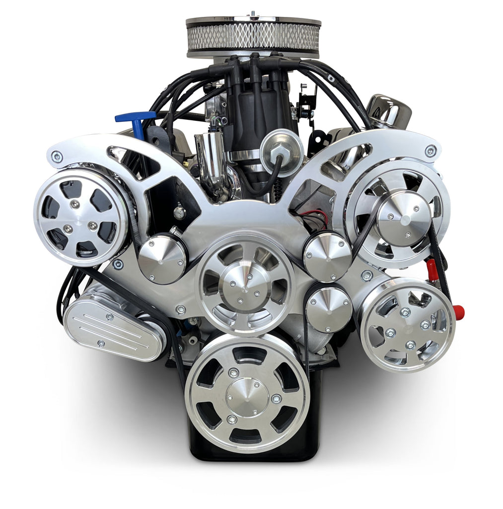 BluePrint Engines BP302CTFK 302CI Ford Small Block Compatible Deluxe Dressed -EFI -Polish Kit for Select Ford B-100, Ford B-150, Ford B-200, Ford B-200 Panel, Ford Bronco, Ford Cougar, Ford Country Sedan, Ford Country Squire, Ford Custom, Ford Custom