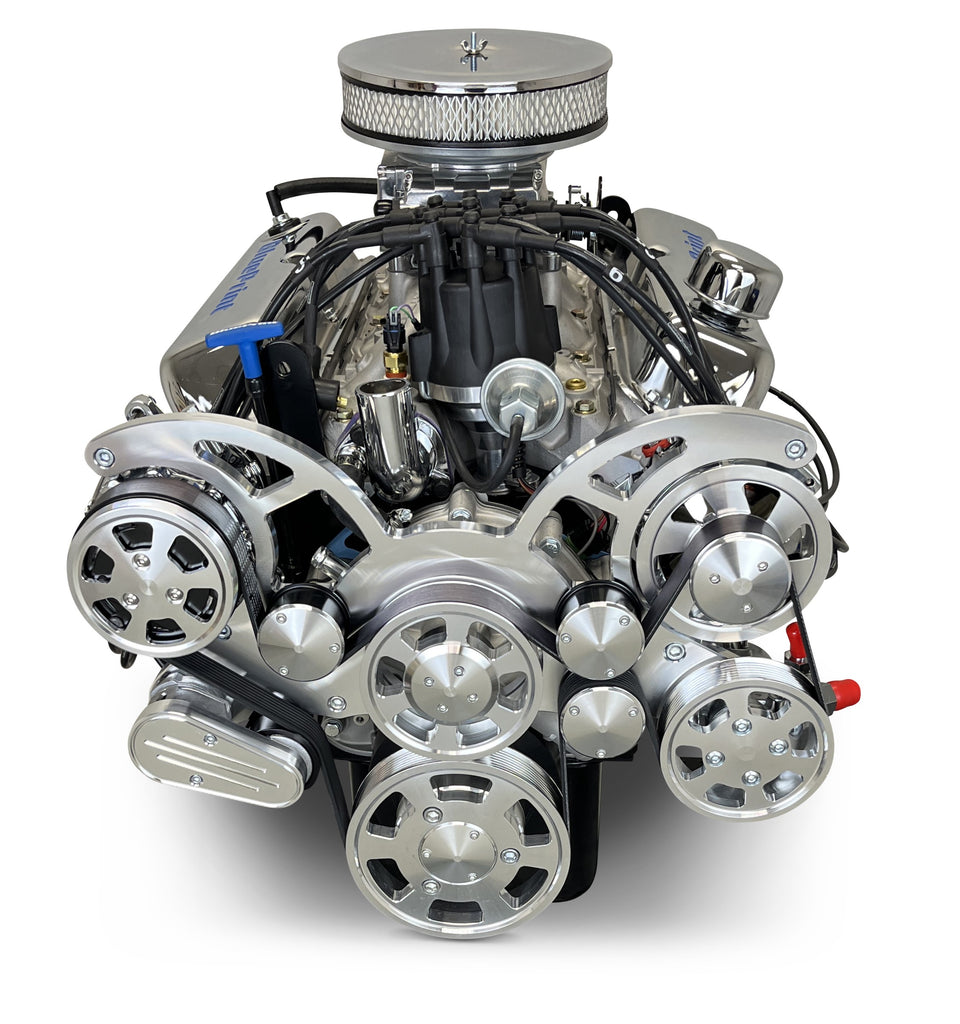 BluePrint Engines BP302CTFK 302CI Ford Small Block Compatible Deluxe Dressed -EFI -Polish Kit for Select Ford B-100, Ford B-150, Ford B-200, Ford B-200 Panel, Ford Bronco, Ford Cougar, Ford Country Sedan, Ford Country Squire, Ford Custom, Ford Custom