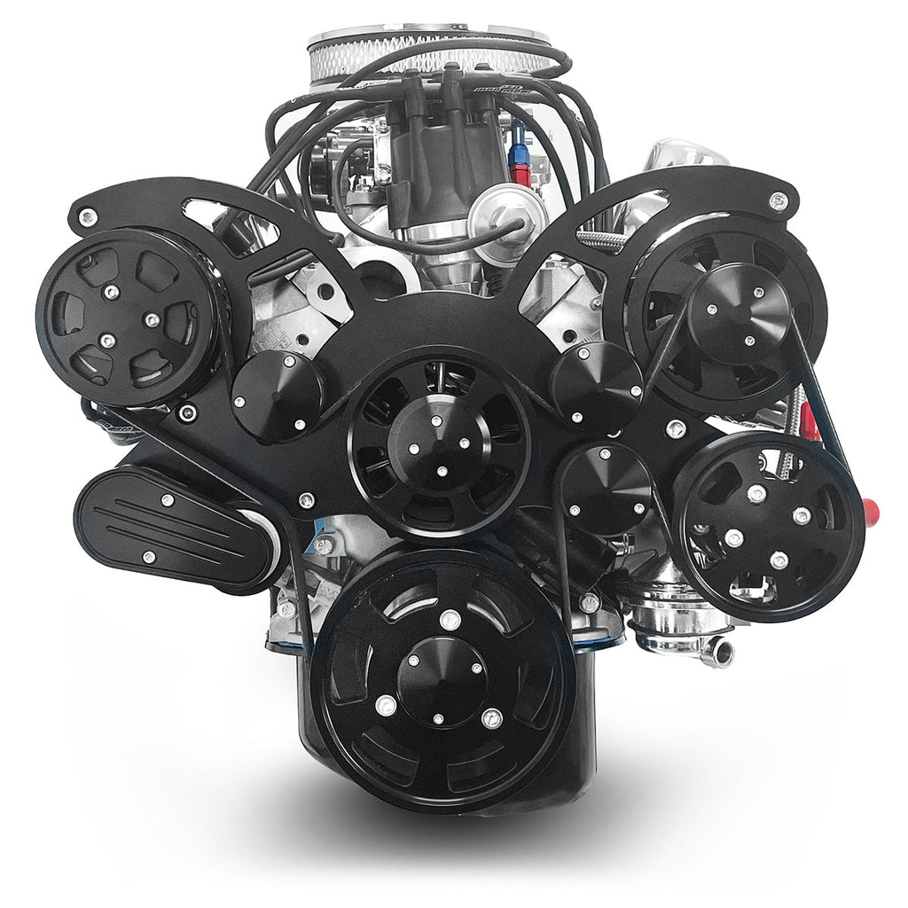 BluePrint Engines BP302RCTCKB 302CI Ford Small Block Compatible Deluxe Dressed -Carb -Rear Sump -Black Kit for Select Ford B-100, Ford B-150, Ford B-200, Ford B-200 Panel, Ford Bronco, Ford Cougar, Ford Country Sedan, Ford Country Squire, Ford Custom,
