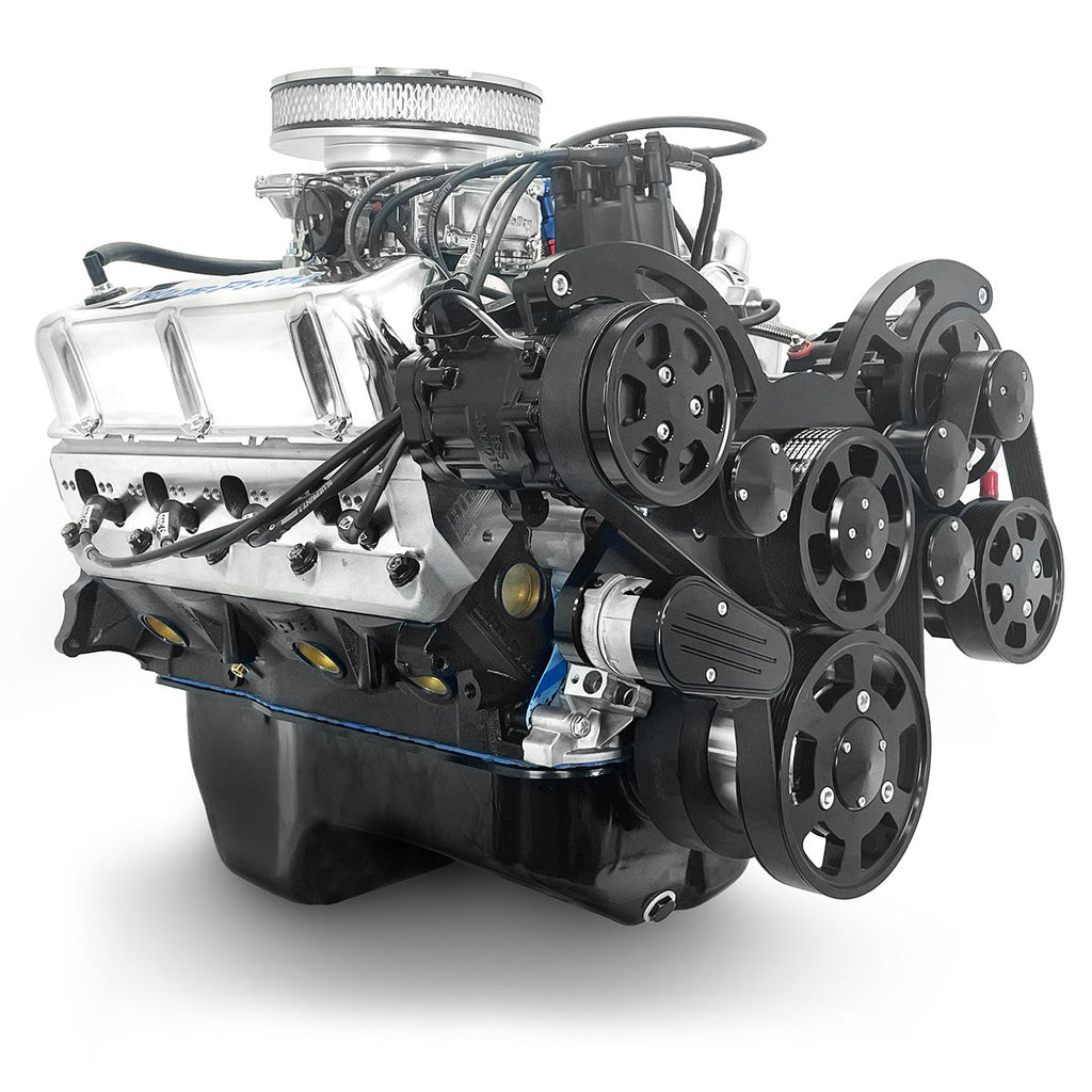BluePrint Engines BP302RCTCKB 302CI Ford Small Block Compatible Deluxe Dressed -Carb -Rear Sump -Black Kit for Select Ford B-100, Ford B-150, Ford B-200, Ford B-200 Panel, Ford Bronco, Ford Cougar, Ford Country Sedan, Ford Country Squire, Ford Custom,