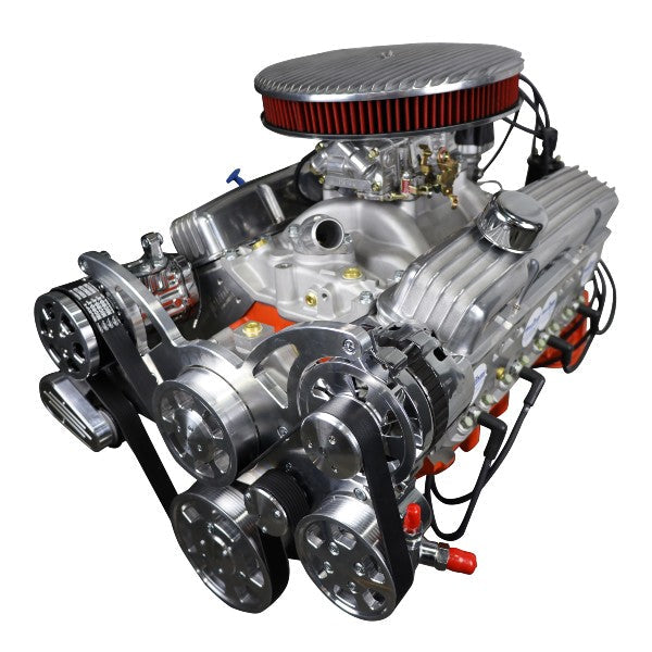 BluePrint Engines BP327CTCKV 327CI GM Small Block Compatible Deluxe Dressed -Carb -Polished Kit for Select Chevrolet Bel Air, Chevrolet Biscayne, Chevrolet Brookwood, Chevrolet C10 Pickup, Chevrolet C10 Suburban, Chevrolet C20 Pickup, Chevrolet C20