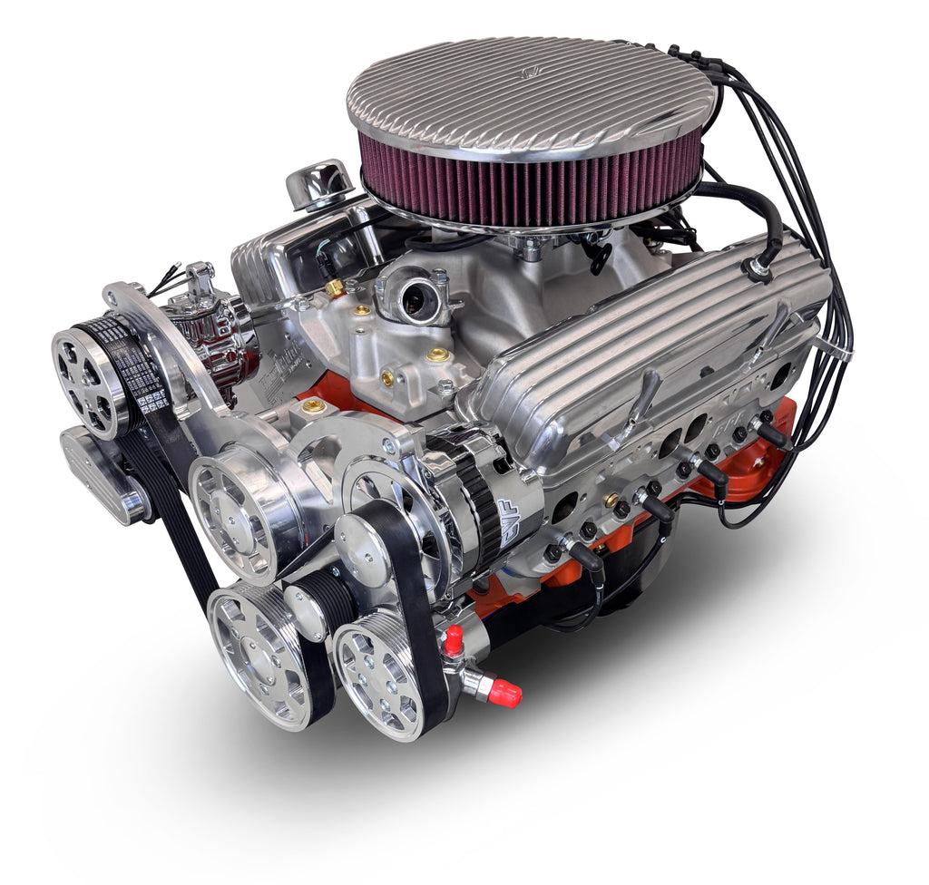 BluePrint Engines BP327CTFKV 327CI GM Small Block Compatible Deluxe Dressed -EFI -Polished Kit for Select Chevrolet Bel Air, Chevrolet Biscayne, Chevrolet Brookwood, Chevrolet C10 Pickup, Chevrolet C10 Suburban, Chevrolet C20 Pickup, Chevrolet C20