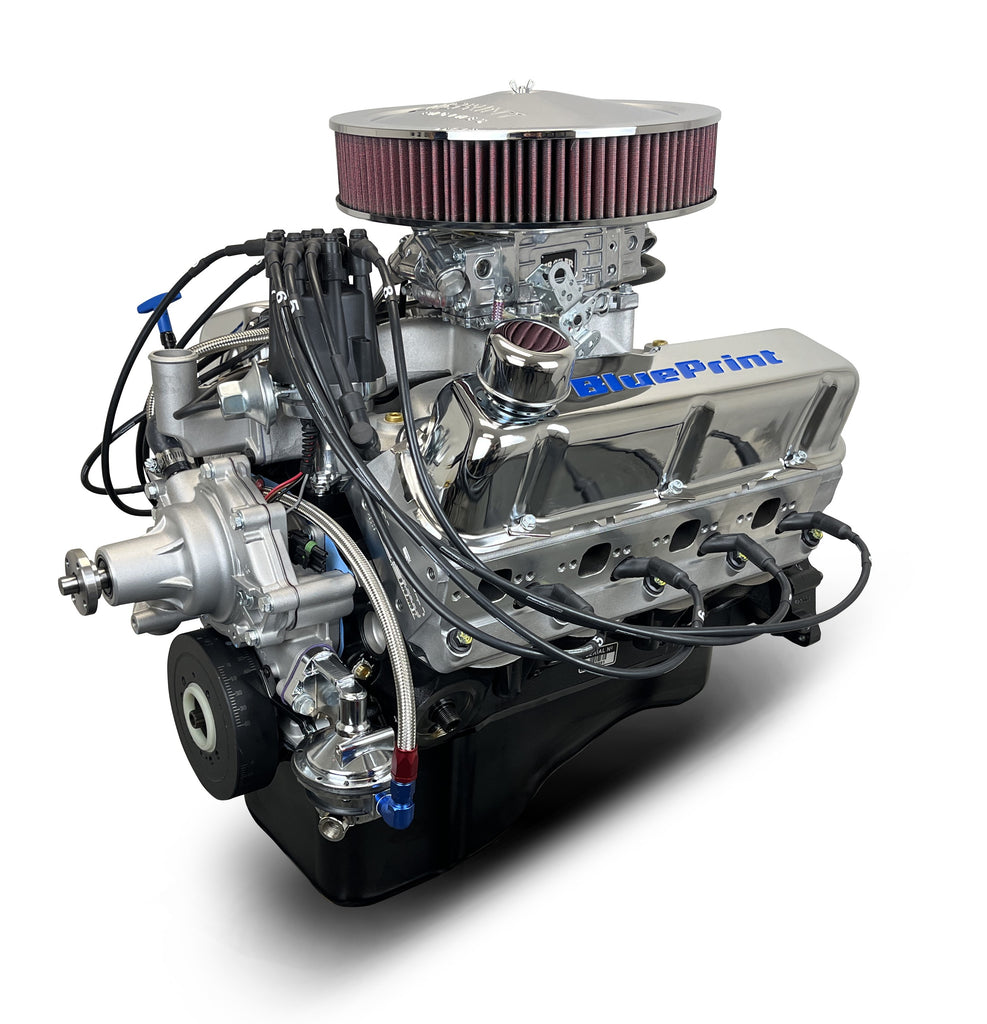 BluePrint Engines BP3479CTCD 347CI Ford Small Block Compatible Deluxe Dressed -Carb for Select Ford B-100, Ford B-150, Ford B-200, Ford B-200 Panel, Ford Bronco, Ford Cougar, Ford Country Sedan, Ford Country Squire, Ford Custom, Ford Custom 500, Ford