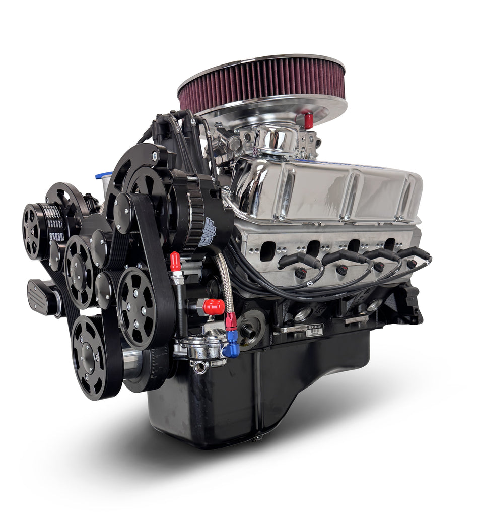BluePrint Engines BP3479CTCKB 347CI Ford Small Block Compatible Deluxe Dressed -Carb -Black Kit for Select Ford B-100, Ford B-150, Ford B-200, Ford B-200 Panel, Ford Bronco, Ford Cougar, Ford Country Sedan, Ford Country Squire, Ford Custom, Ford Custom