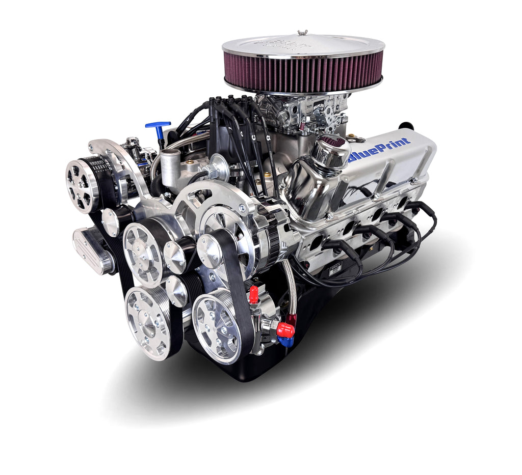 BluePrint Engines BP3479CTCK 347CI Ford Small Block Compatible Deluxe Dressed -Carb -Polished Kit for Select Ford B-100, Ford B-150, Ford B-200, Ford B-200 Panel, Ford Bronco, Ford Cougar, Ford Country Sedan, Ford Country Squire, Ford Custom, Ford Custom