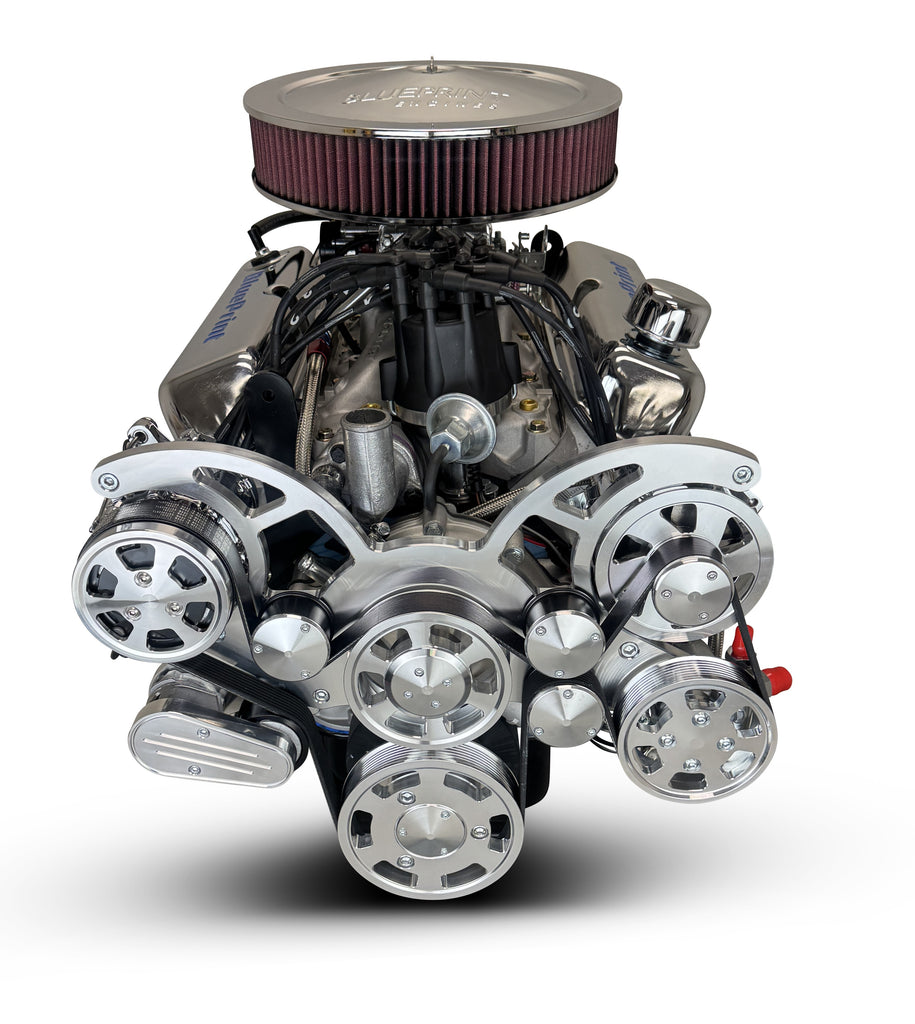 BluePrint Engines BP3479RCTCK 347CI Ford Small Block Compatible Deluxe Dressed -Carb -Rear Sump -Polished Kit for Select Ford B-100, Ford B-150, Ford B-200, Ford B-200 Panel, Ford Bronco, Ford Cougar, Ford Country Sedan, Ford Country Squire, Ford Custom,
