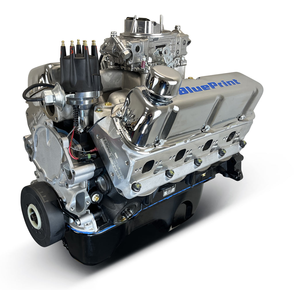 BluePrint Engines BP3479RCTC 347CI Ford Small Block Compatible Base Dressed -Carb -Rear Sump for Select Ford B-100, Ford B-150, Ford B-200, Ford B-200 Panel, Ford Bronco, Ford Cougar, Ford Country Sedan, Ford Country Squire, Ford Custom, Ford Custom 500,