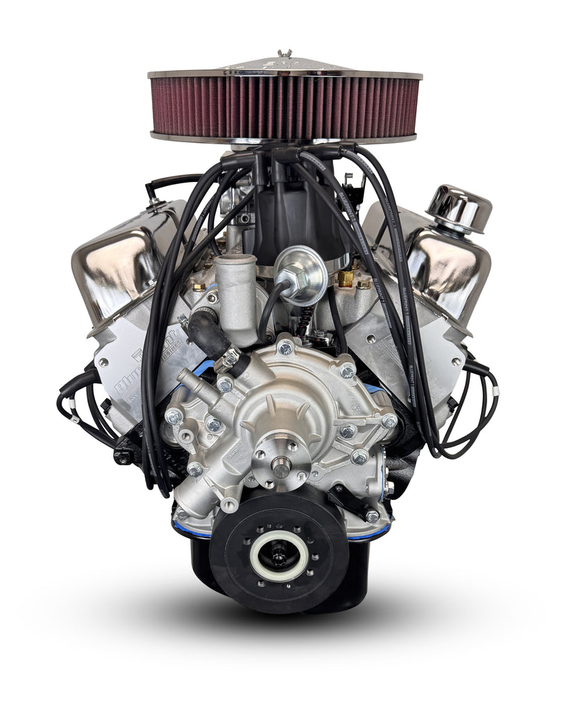 BluePrint Engines BP3479RCTFD 347CI Ford Small Block Compatible Deluxe Dressed -EFI -Rear Sump for Select Ford B-100, Ford B-150, Ford B-200, Ford B-200 Panel, Ford Bronco, Ford Cougar, Ford Country Sedan, Ford Country Squire, Ford Custom, Ford Custom